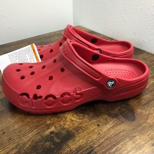 Red crocs